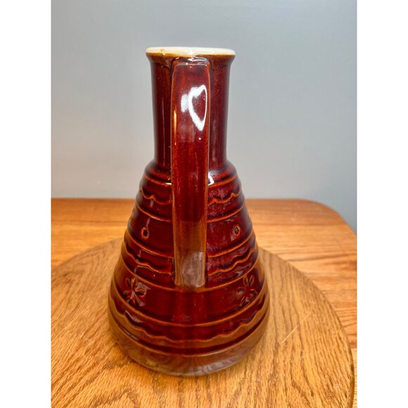 Vintage Marcrest Stoneware Large Daisy Dot  Wine Decanter Carafe Pitcher 10" - Picture 2 of 8